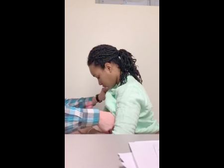 blowjob swallow at work