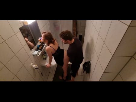 step sister banged in the wc and almost got caught by stepmom