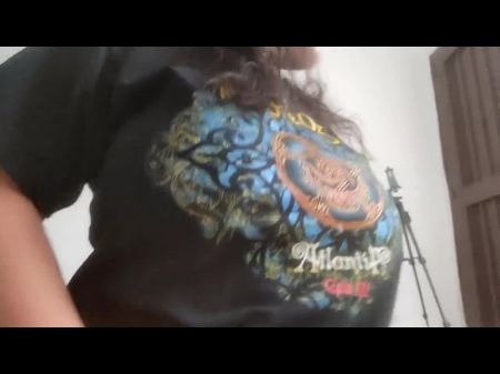 school girl says hi dad