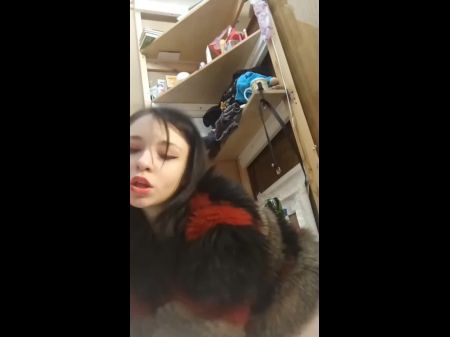 small tit ebony solo