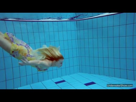 teen in swimming pool