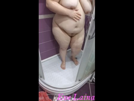 mom hops in shower with son