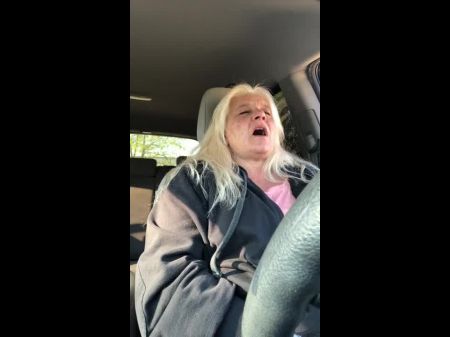 girl opening clothes in car