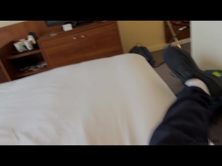 mom and son stayed hotel