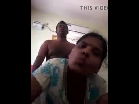 indian mature couple busy