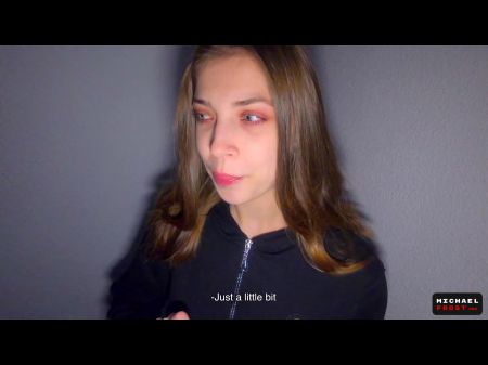 real girl in public