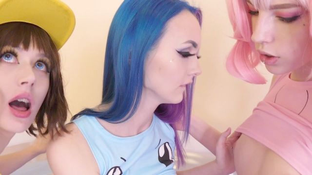 triple anal training for pikachu and pokemon friends cosplay amateur